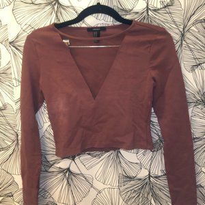 Long sleeve crop top